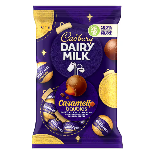 Cadbury Caramello Baubles Chocolate Bag 114g