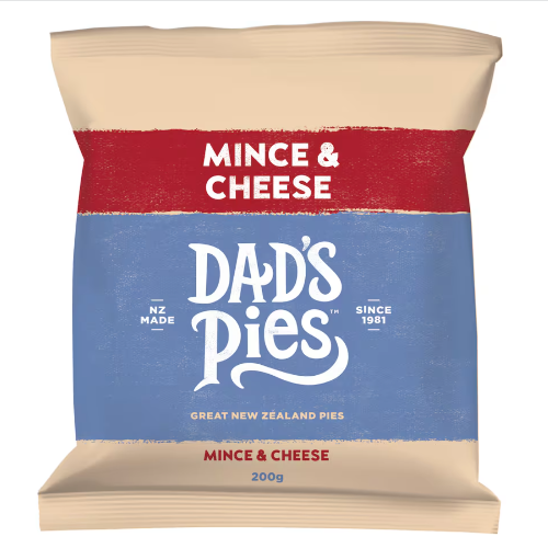 Dads Pies Mince & Cheese