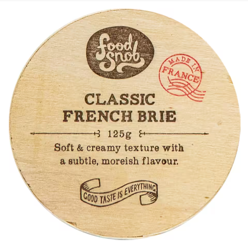 Food Snob Classic French Brie Cheese 125g