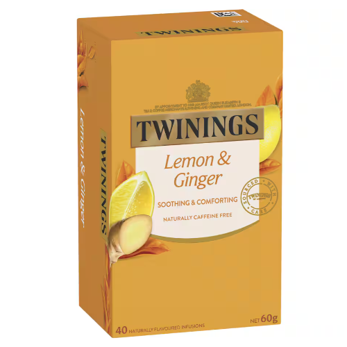 Twinings Lemon Ginger Tea Bags 40pk 60g