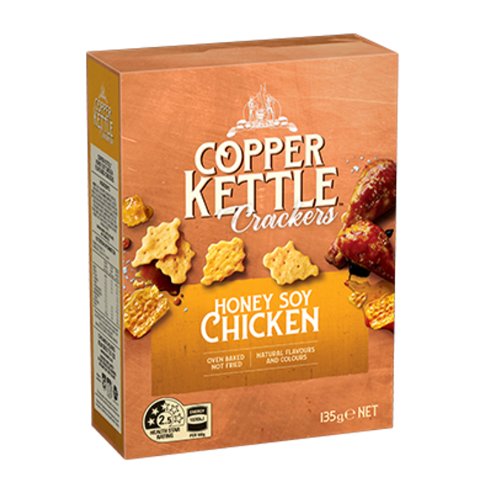 Copper Kettle Honey Soy Chicken Crackers 135g