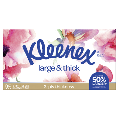 Kleenex Large & Thick Tissues 95's