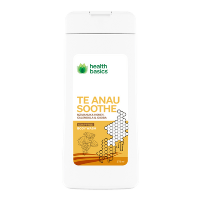 Health Basics Te Anau Smooth Honey Body Wash 375ml