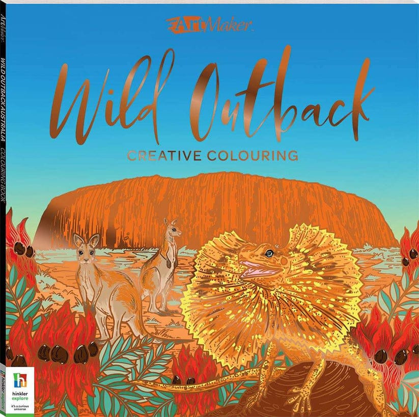 Artmaker Wildout back colouring book