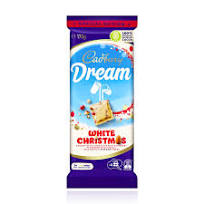 Cadbury Dream White Christmas Chocolate Block 170g - Limited Edition