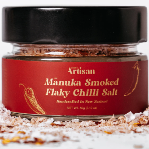 Kiwi Artisan Manuka Smoked Chilli Salt 60g