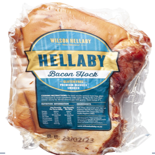 Hellaby Bacon Hocks Smoked Vac Pac per kg