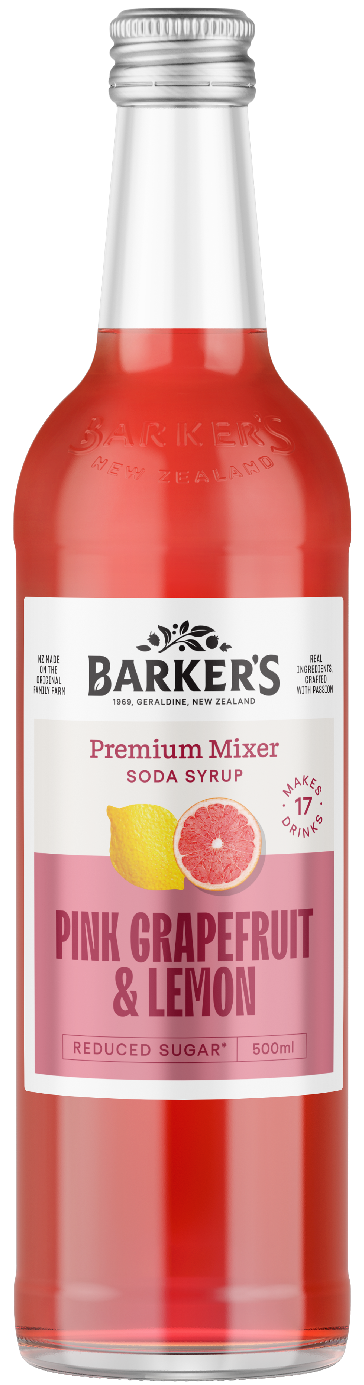 Barkers Pink Grapefruit & Lemon Premium Mixer 500ml