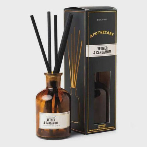 Paddywax Apothecary Amber Glass Diffuser Vetiver & Cardamom 88ml