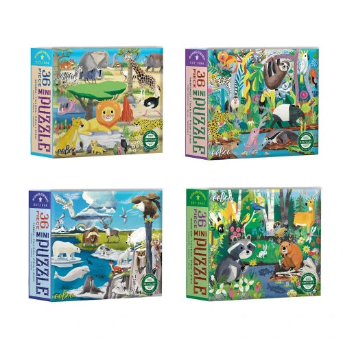 Eeboo Wild Habitats Miniture Puzzle