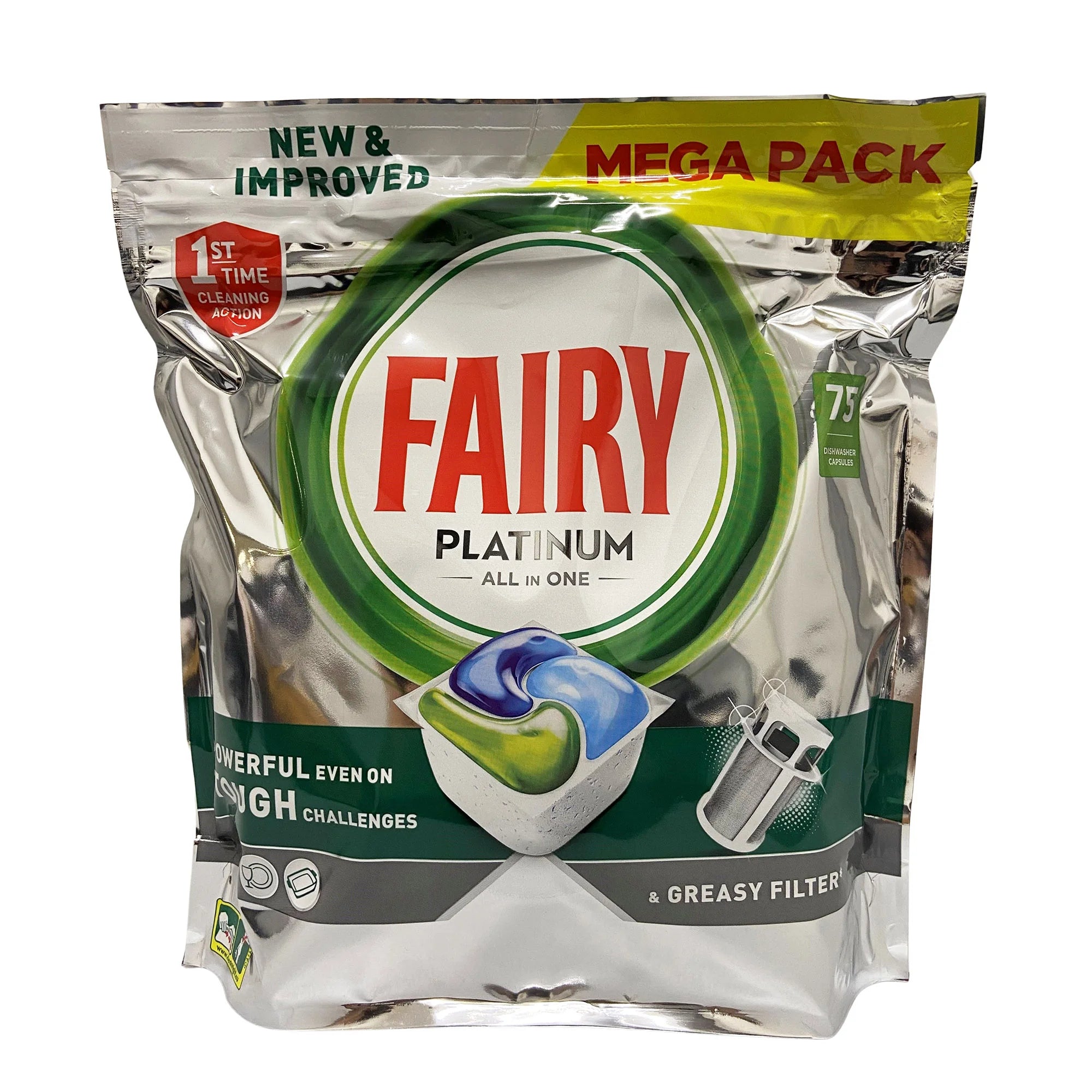 Fairy Platinum Plus All In One 75 Tablets
