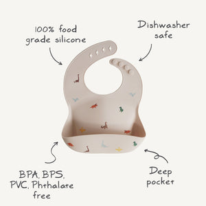 Mushie Silicon Baby Bib