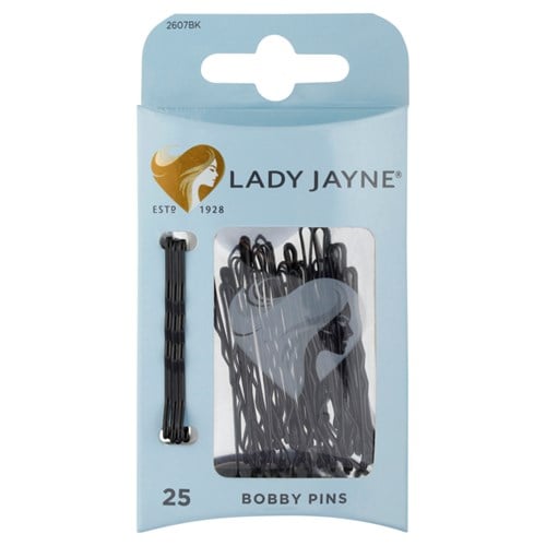 Lady Jayne 2607BK Bobby Pins Black 25 Pack