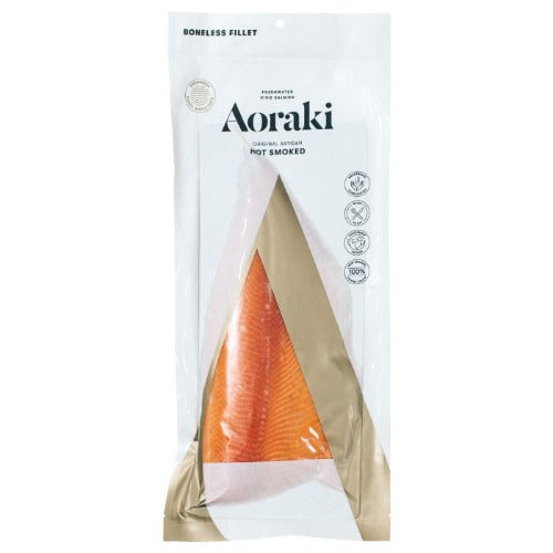 Aoraki Hot Smoked Salmon portions Original 180g