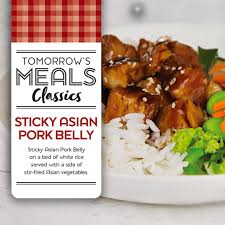 Tomorrows Meals Sticky Asian Pork Belly 400g DISCONTINUED