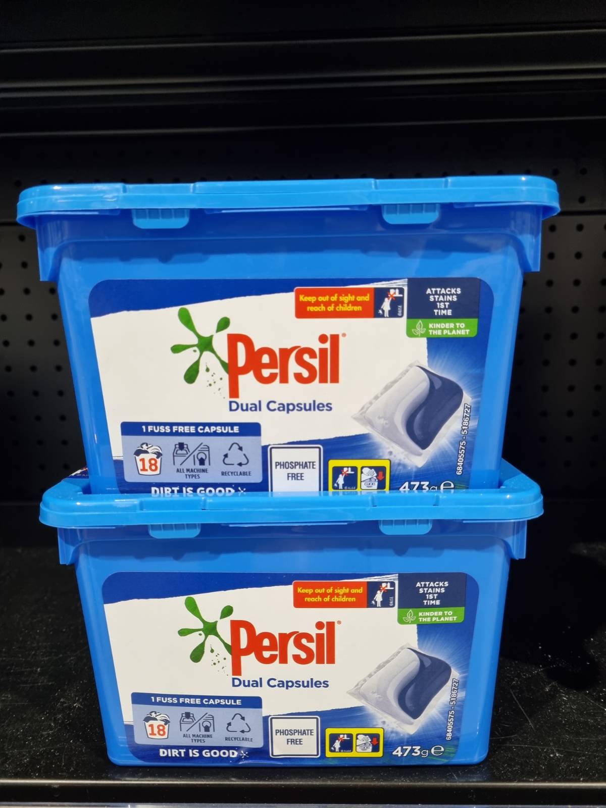 Persil Active Dual Laundry Capsules 18pk 473g