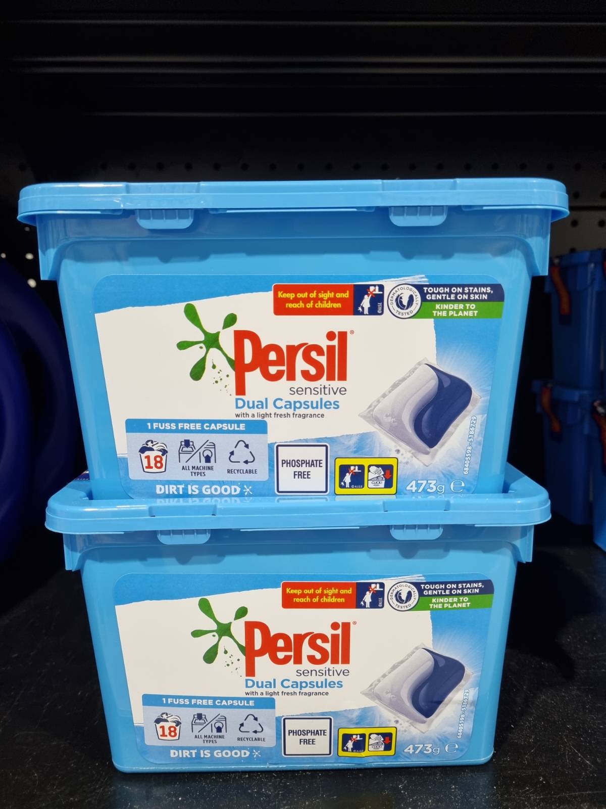 Persil Sensitive Dual Laundry Capsules 18pk 473g
