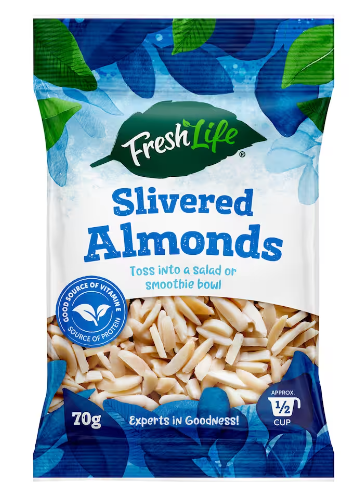 Fresh Life Slivered  Almonds 70g
