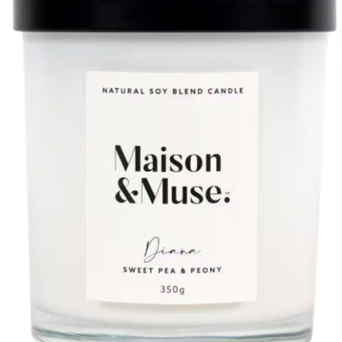 Maison & Muse Candle Sweet Pea & Peony 350g