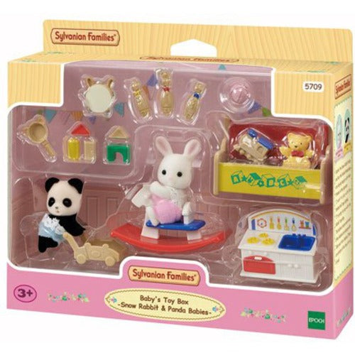 SY Families Baby's Toy Box Snow Rabbit & Panda Babies