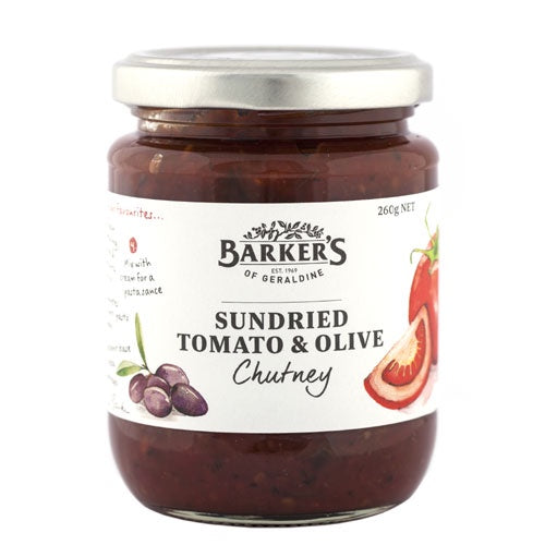 Barkers Sundried Tomato & Olive Chutney 260g