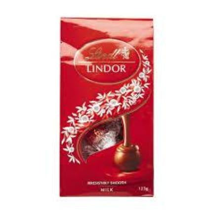 Lindt Lindor Milk Chocolates Pouch 125g