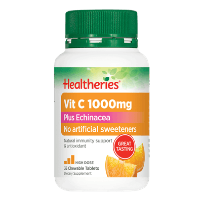 Healtheries VitC 1000mg Plus Echinacea Tab 35pk