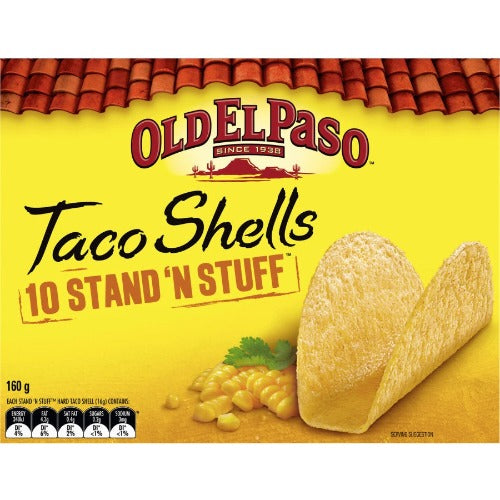 Old El Paso Stand N Stuff Taco Shells 10pk 160g