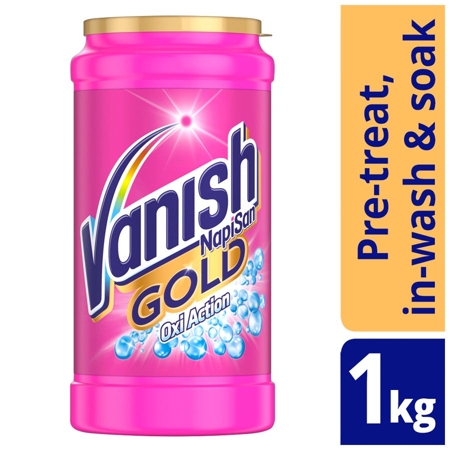 Vanish Napisan Gold Pro OxiAction Crystal White Fabric Stain Remover 900g