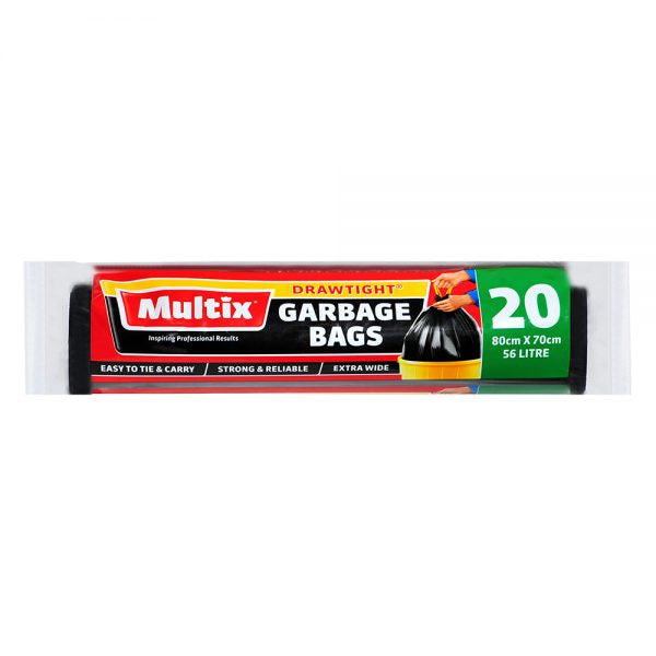 Multix Garbage Bags Draw Tight Extra Wide Bags 20 - NI Only