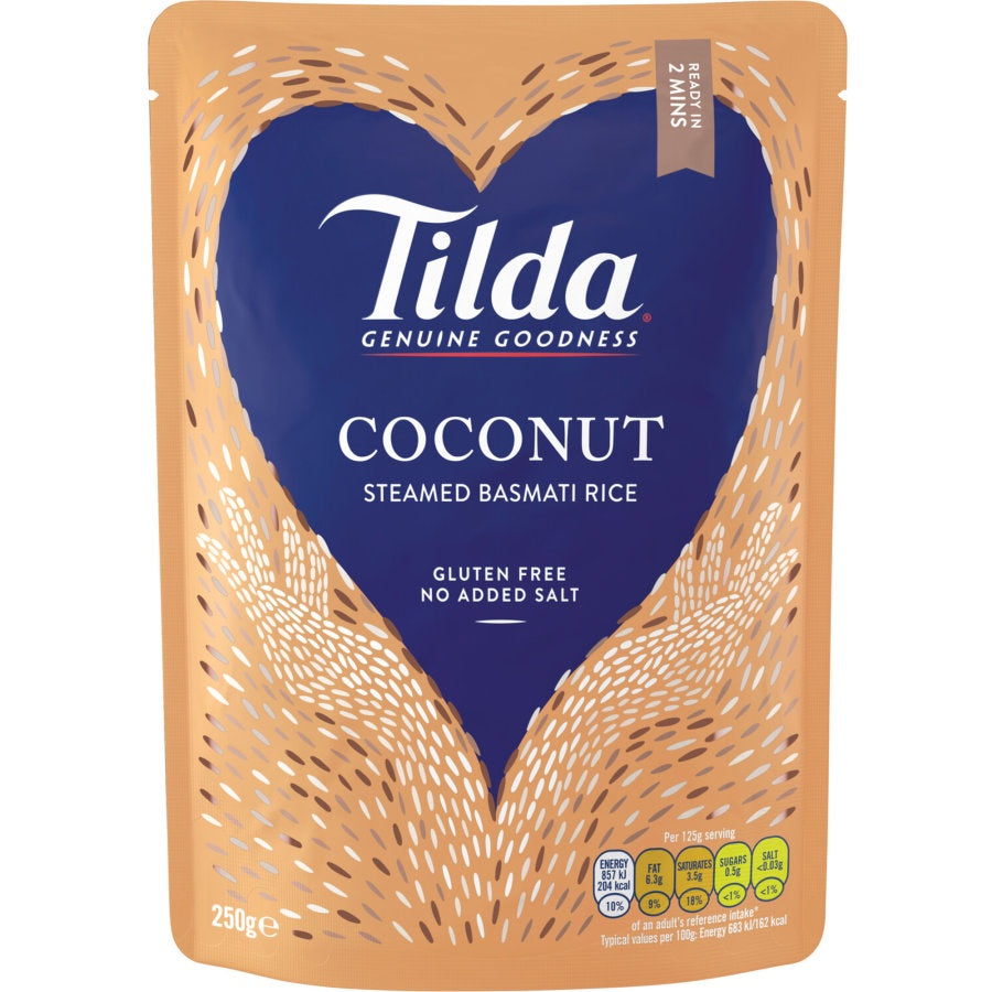 Tilda  Coconut Steamed Basmati Rice 250g DISCONTINUED