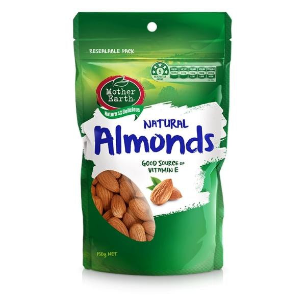 Mother Earth Almonds Natural 150g