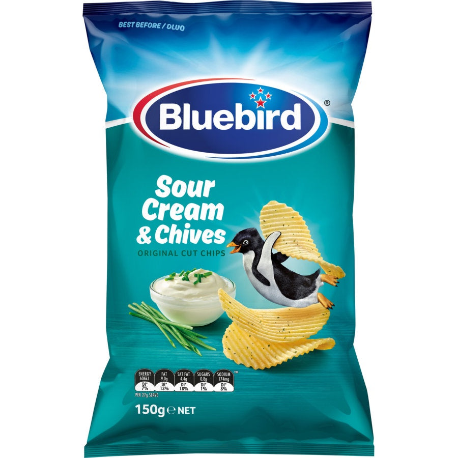 Bluebird Original Cut Sour Cream & Chives 150g