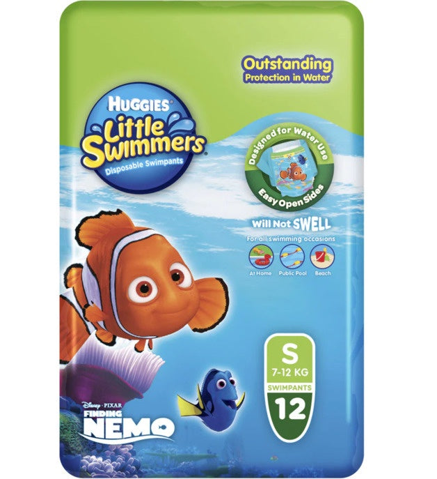 Huggies Little Swimmers Small 7kg To 12kg Disposable Swimpants 12pk