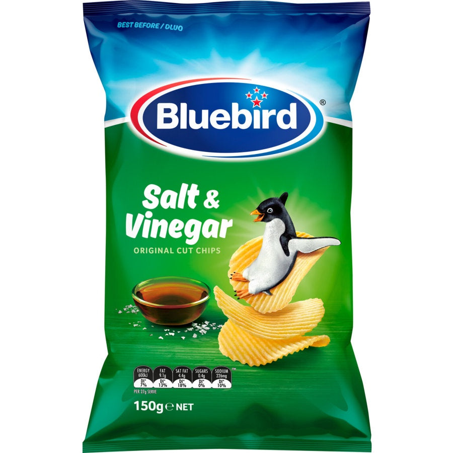 Bluebird Original Cut Salt & Vinegar 150g