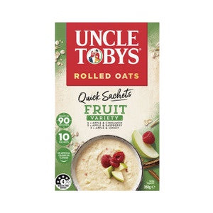 Uncle Toby's Quick Oats Fruit Variety Sachets 10pk 350g