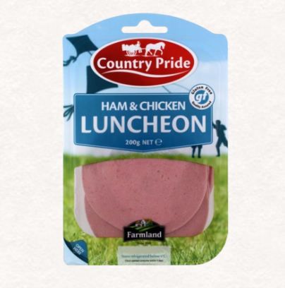 Country Pride Sliced Ham & Chicken Luncheon 200g