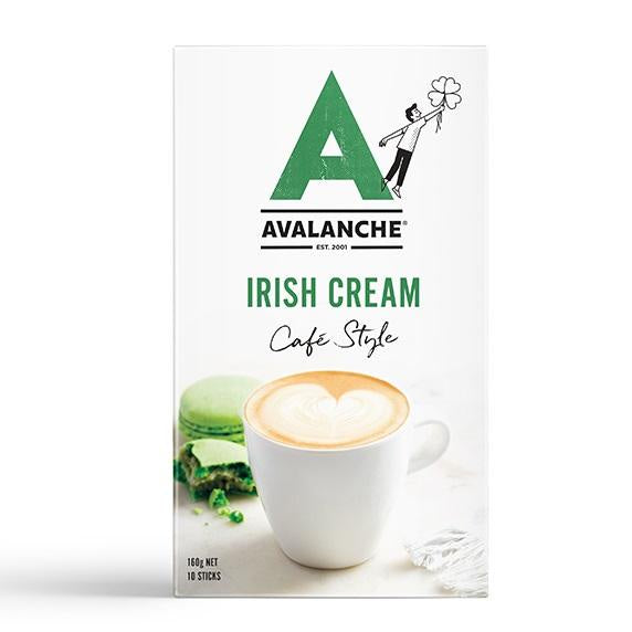 Avalanche Cafe Style Sachets Irish Cream 10pk 160g
