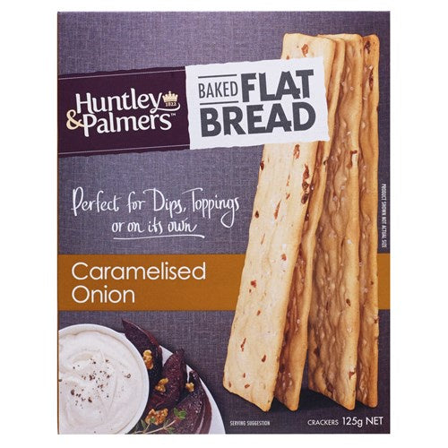 Huntley & Palmers Caramelised Onion Flat Bread Crackers 140g
