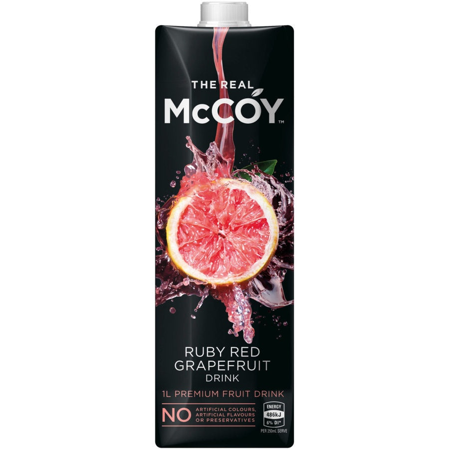 McCoy Premium Ruby Red Grapefruit Fruit Drink 1L