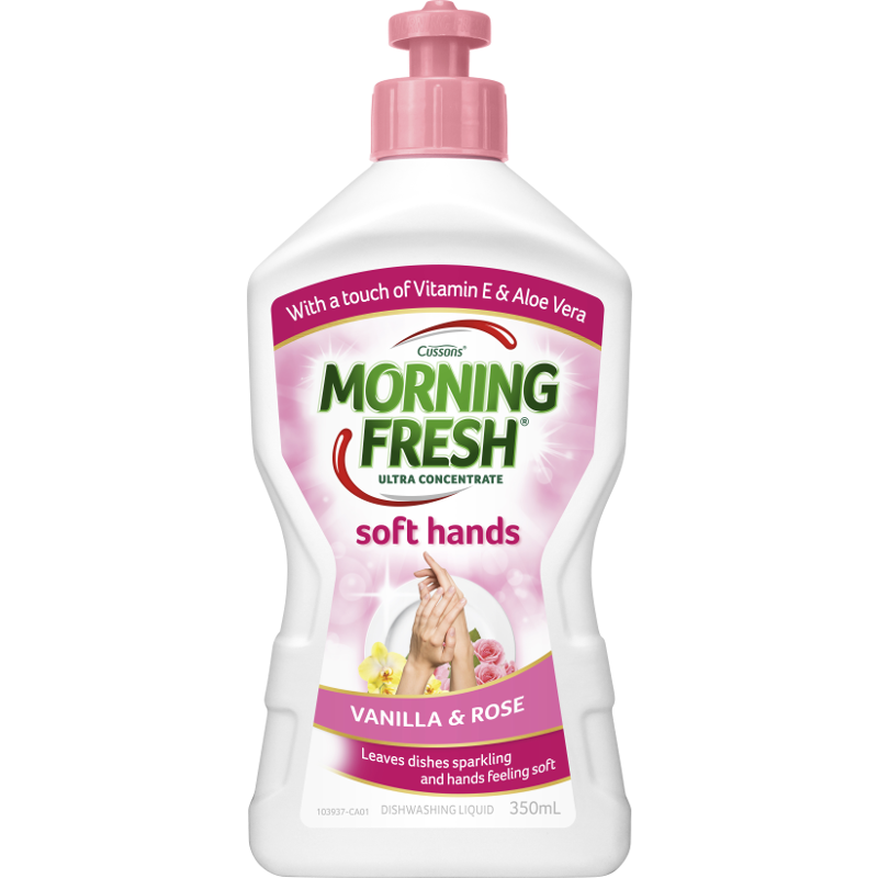 Morning Fresh Vanilla Rose Soft Hands Dishwashing Liquid 350ml DISCONTINUED