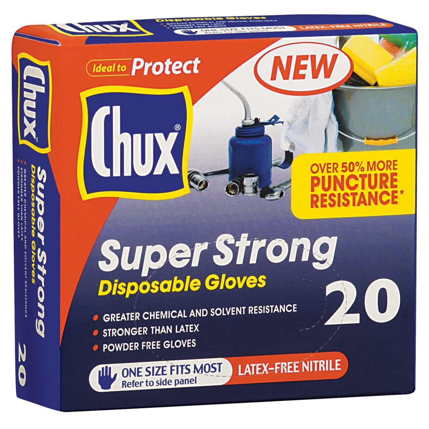 Chux Super Strong Disposable Gloves 20pk