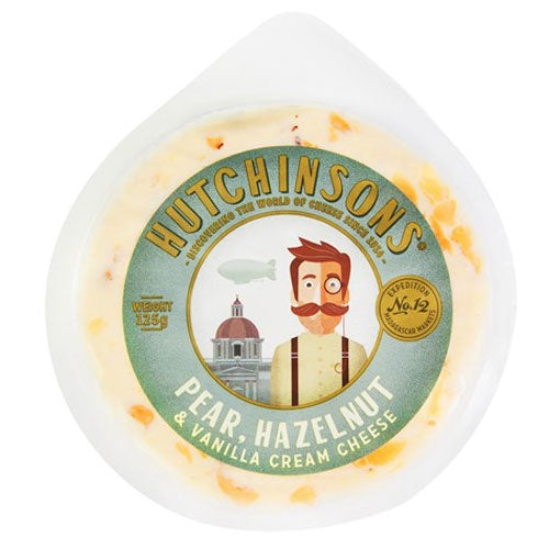 Hutchinsons Pear Hazelnut & Vanilla Fruit Cream Cheese 125g