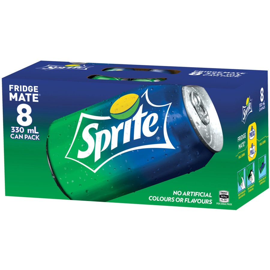 Sprite Lemon Lime Soft Drink Cans 8pk