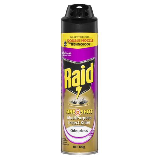Raid One Shot Multipurpose Odourless Insect Killer 220g