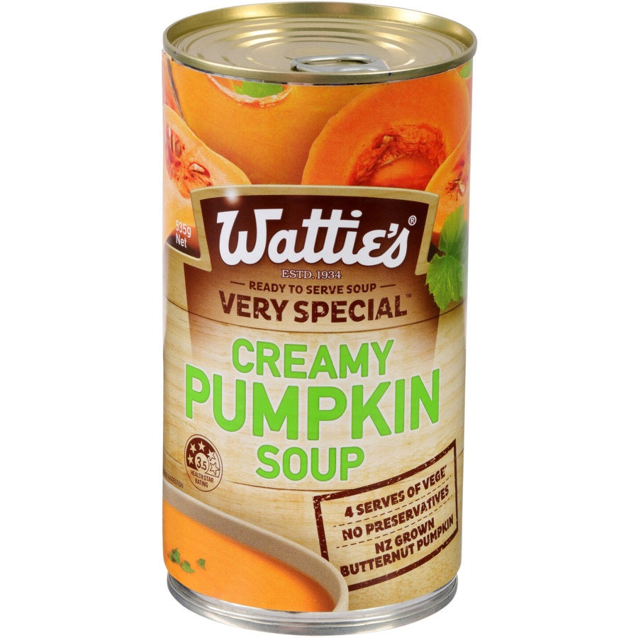 Watties Very Special Creamy Pumpkin Canned Soup 535g