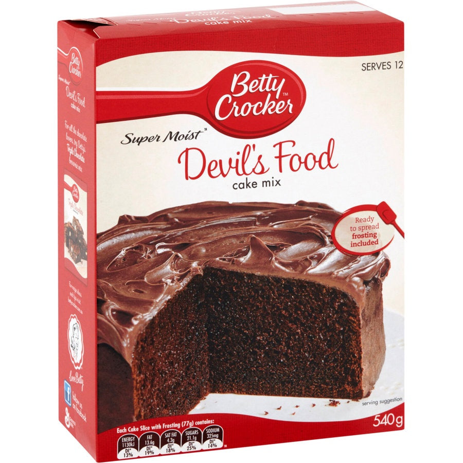 Betty Crocker Devils Food Cake Mix 540g