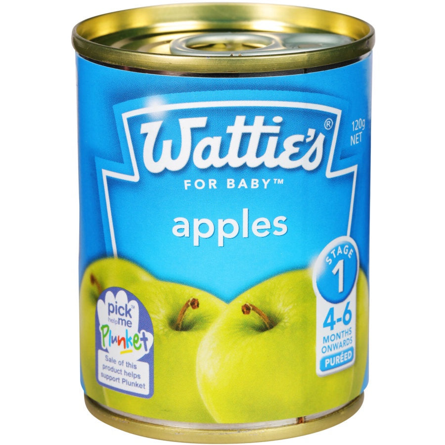 Watties Apples Baby Food Tin 120g