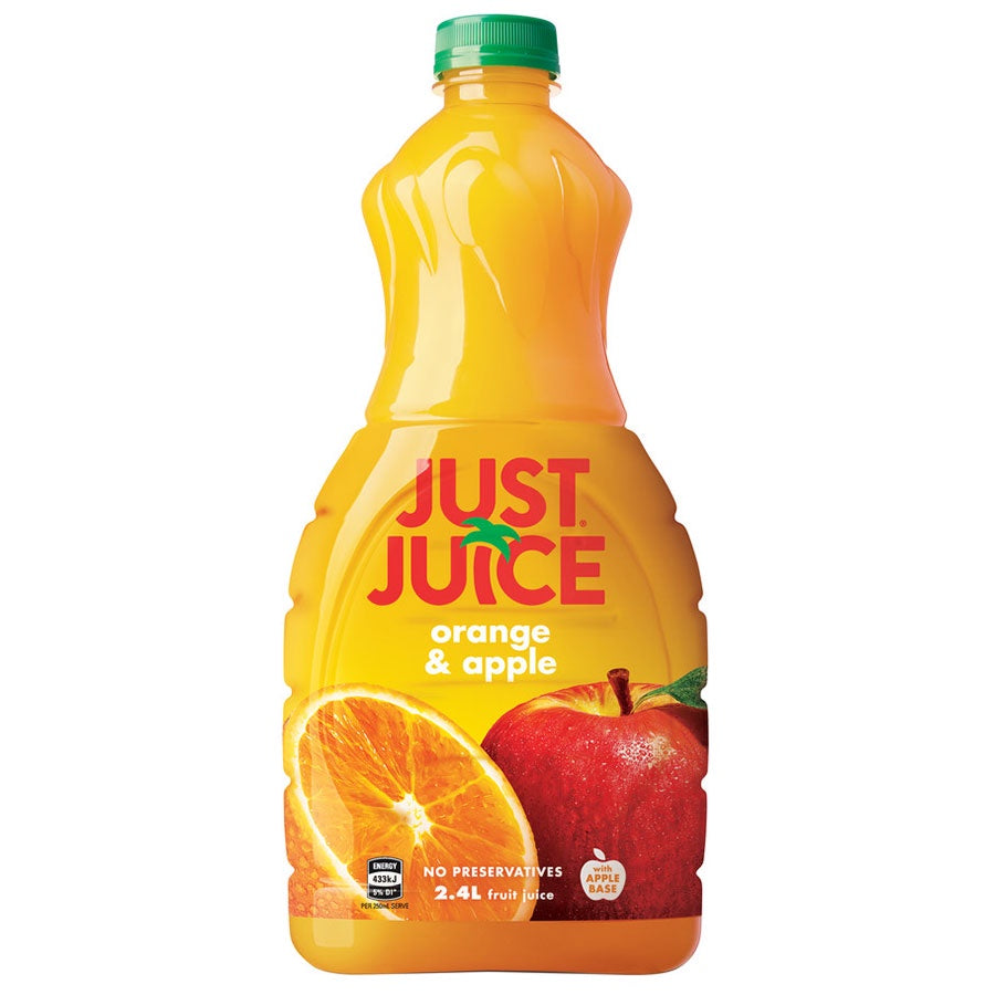 Just Juice Orange & Apple Fruit Juice 2.4L