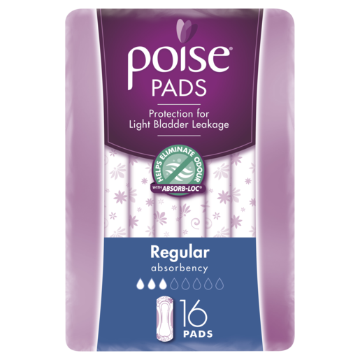 Poise Regular Pads 16pk